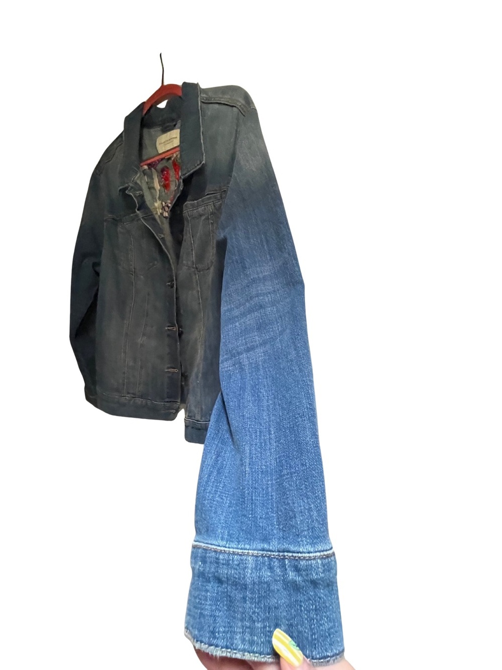Anthropologie Pilcro Embroidered Denim Jacket, Size XL - Picture 3 of 9